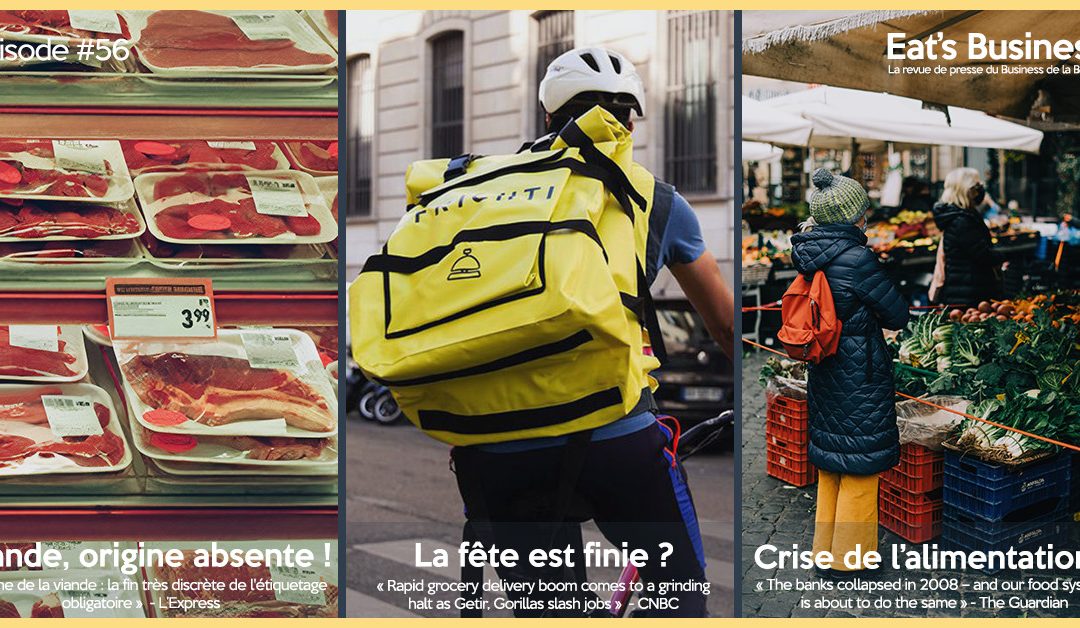 Eat’s Business #56 | Fin de l’étiquetage de l’origine de la viande, le quick commerce dans la tourmente et le collapse de notre système alimentaire prévu par The Guardian