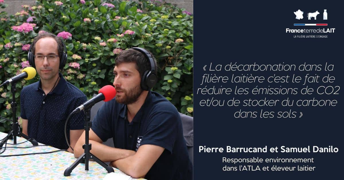 Comment est abordé le sujet de la décarbonation dans la filière laitière ?